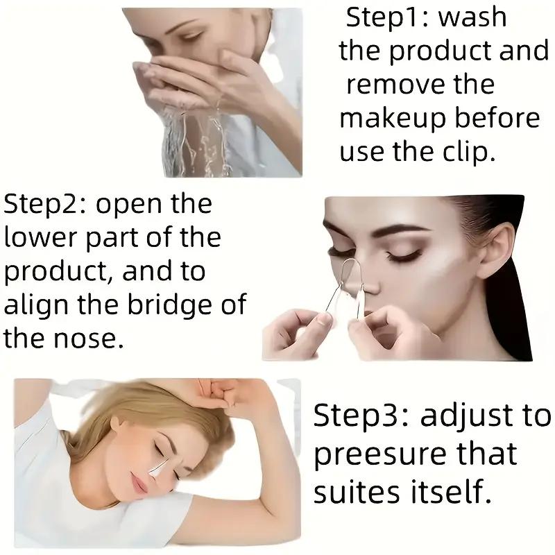 1PCS Transparent Nose Shape Corrector Nose Clip Nose Heightener To Reduce Nose Wings and Straighten Nose Bridge Clip Nose Straightener Corrector