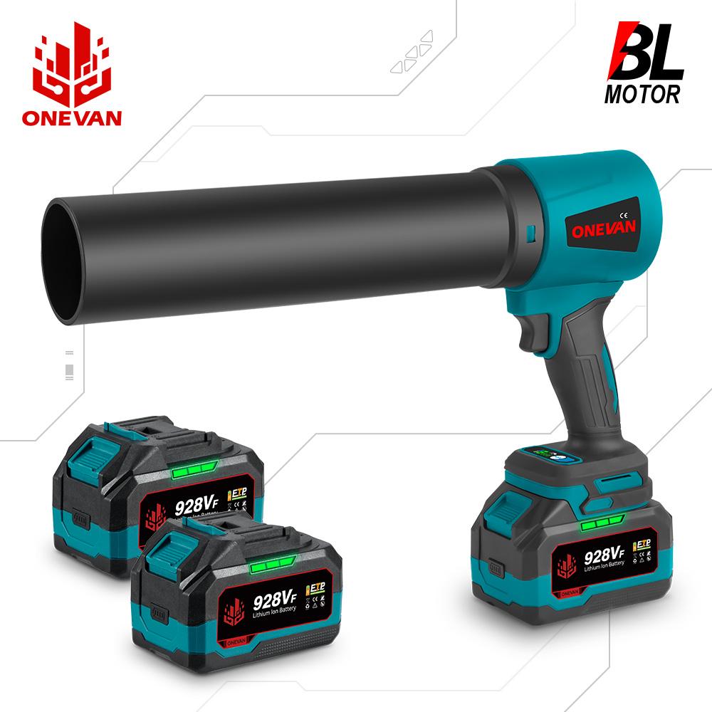 ONEVAN Brushless Electric Blower Turbocharging 3 Gears Regulation Cordless Efficient Fallen Leaves Dust Snow Tool For 18V Makita  Battery