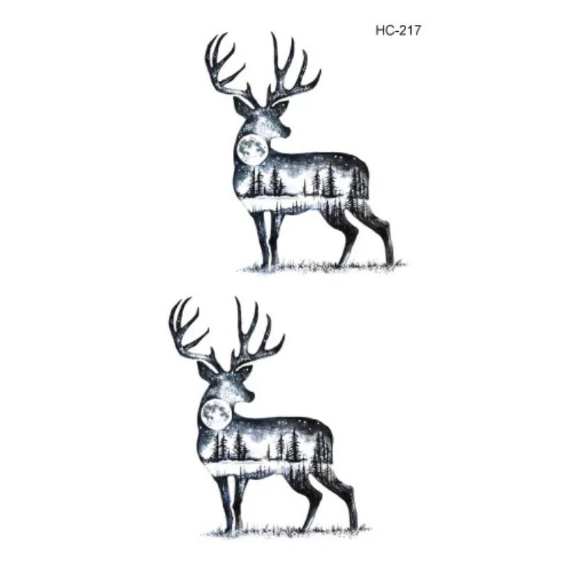 Tattoo-Aufkleber Körper-Make-up Flamme Finger Wasserdicht Temporäre Tattoos Schwarz Quadrat Rose Blume Kunst Flash Fake Tattoos