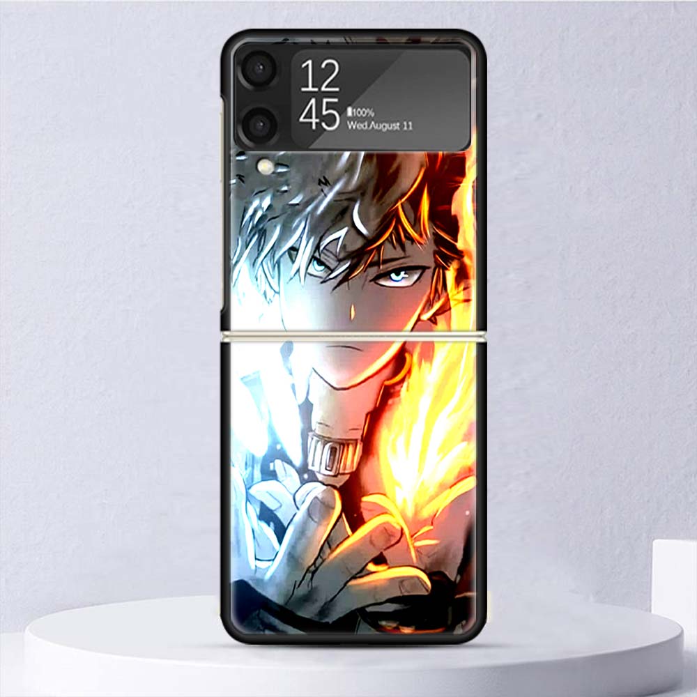 Tokyo Anime Revengers Shockproof Hard Case For Samsung Galaxy Z Flip 4 3 5G Phone Cover Z Flip3 Flip4 Black Fundas Matte Shell C