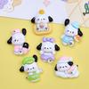 Cartoon White Dog Shoe Buckle & Hair Clip Resin Accessories for DIY Ornaments