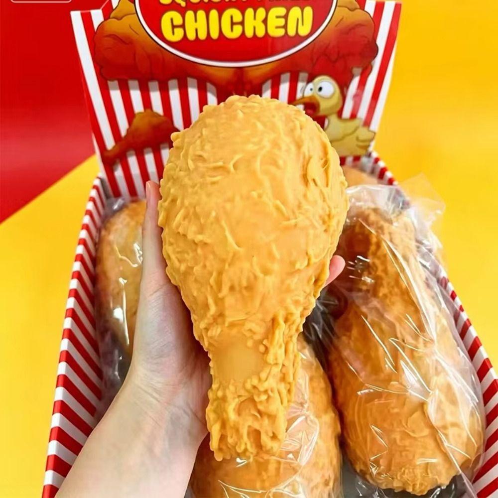 Slow Rising Fried Chicken Squishy Extra Large Sensory Fidget Ball Food Squeeze Toy Party Favors