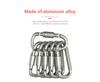 6PCS Karabiner Set Für Schlüssel Camping Überleben EDC Outdoor Keychain Clip Legierung Aluminium Taktische Caribiner Haken Karabiner