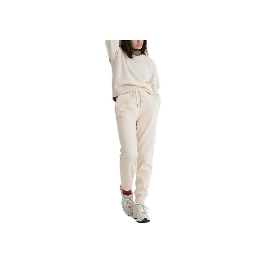 UNIQLO Casual Solid Color Straight Leg Sweatpants Knitted Sports Pants Women bottoms 459792-01