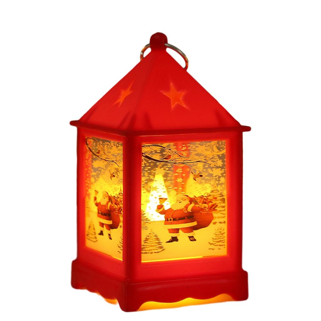 Night Light Christmas Led Candle Lantern Dining Table Decor Outdoor Porch Lamp