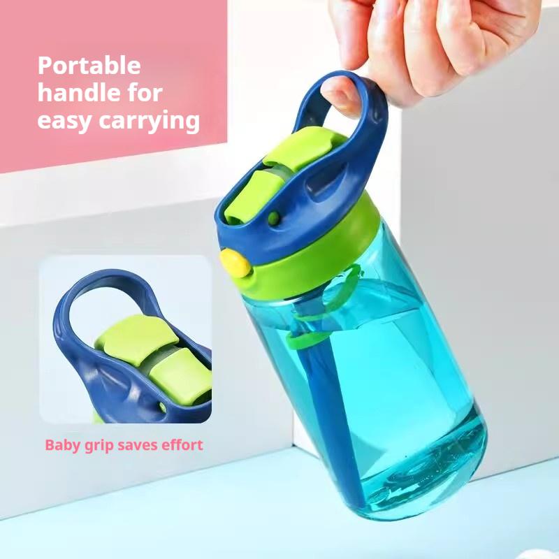 480ML Baby Feeding Cup Leakproof Straw Water Bottle Portable Outdoor Travel Camping Bottle Juice Drinking Bottle for Children