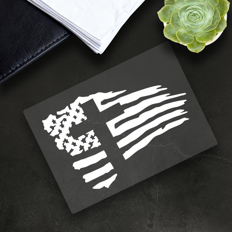 1PC American Flag Cross Motorcycle Sticker Waterproof for Motorcycle Fairings Tailbox Fuel Tank Car Window Scooters Vinyl Decals