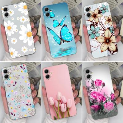 Creative Covers For Samsung S25 Plus Ultra S25Ultra S24 FE A06 A16 A26 A36 A56 F14 M35 Beautiful Butterfly Soft Silicone Shockproof For Samsung Cases