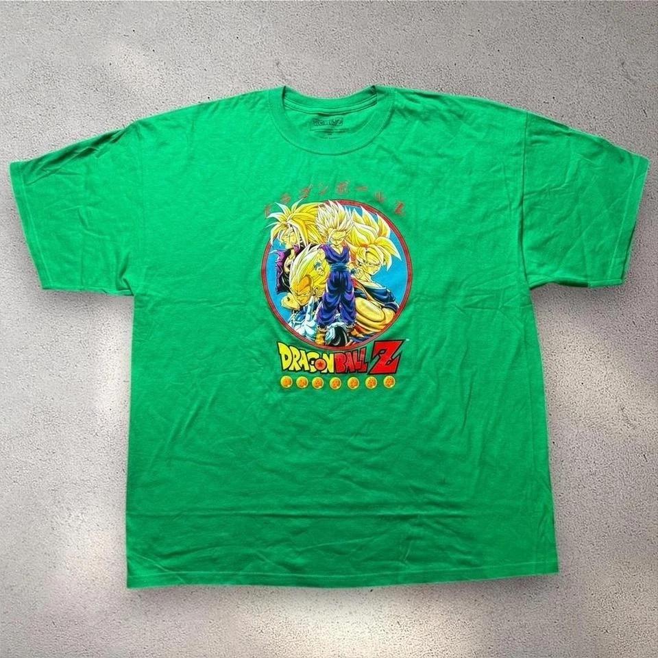 Dragon Ball Z Graphic T- Shirt Mens 2XL Green Toei Animation Goku Vegeta Tee M