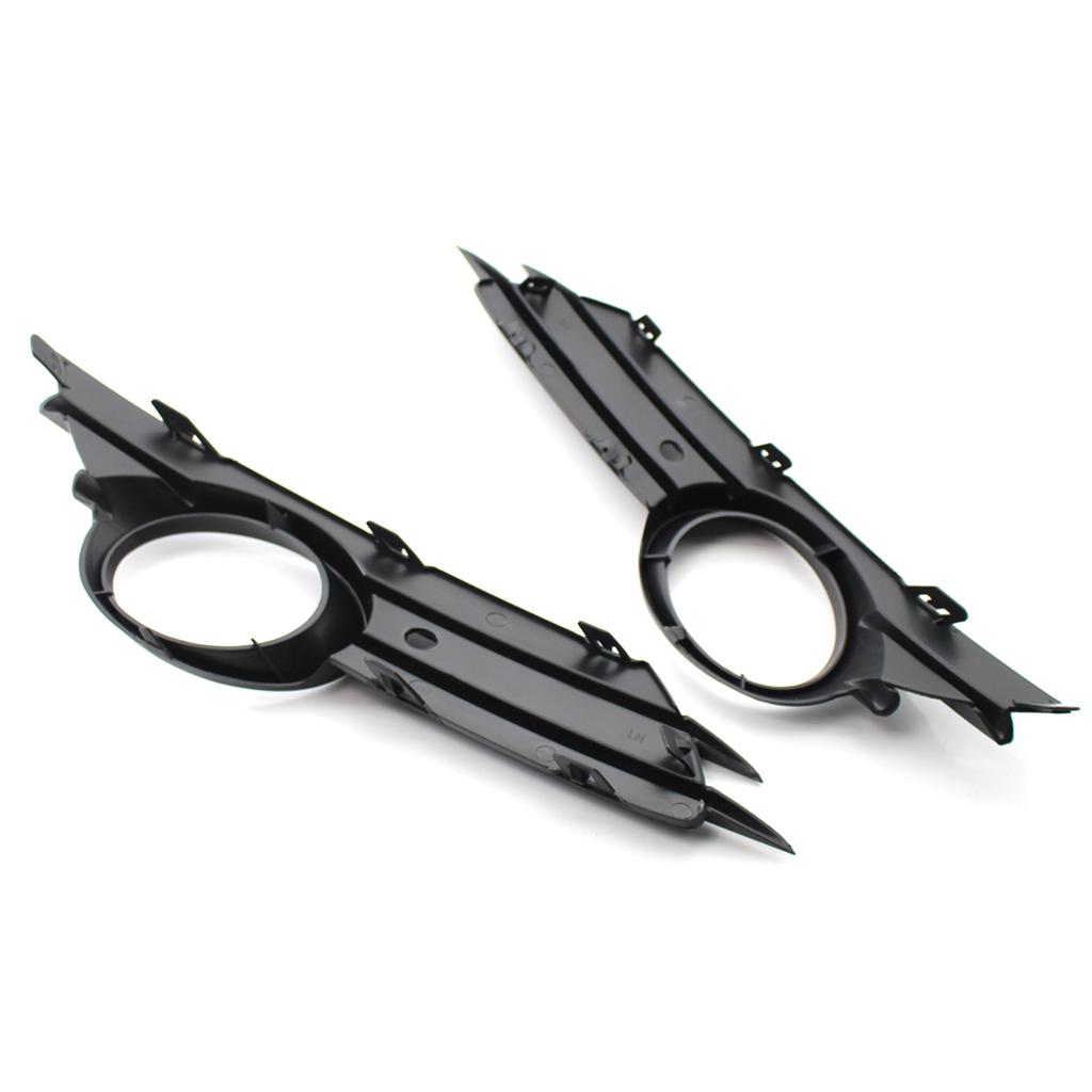 Left and Right Front Bumper Lower Grille Trim Fog Light Hole Pair Set Replacement for OPEL VAUXHALL CORSA D MK3 2006