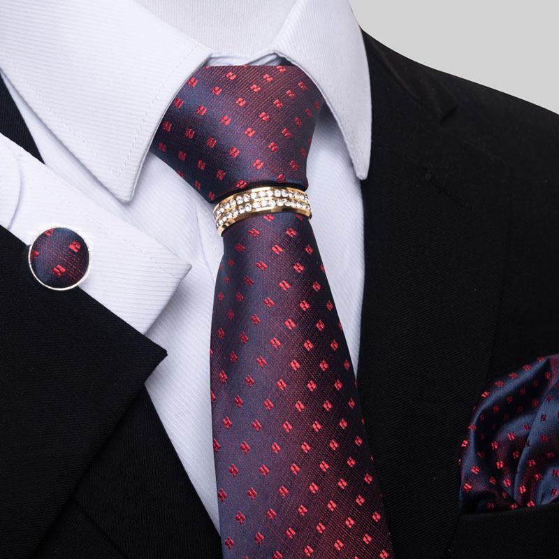 Direct Supply New Plaid Striped Flower Multicolor Men'S Tie Set