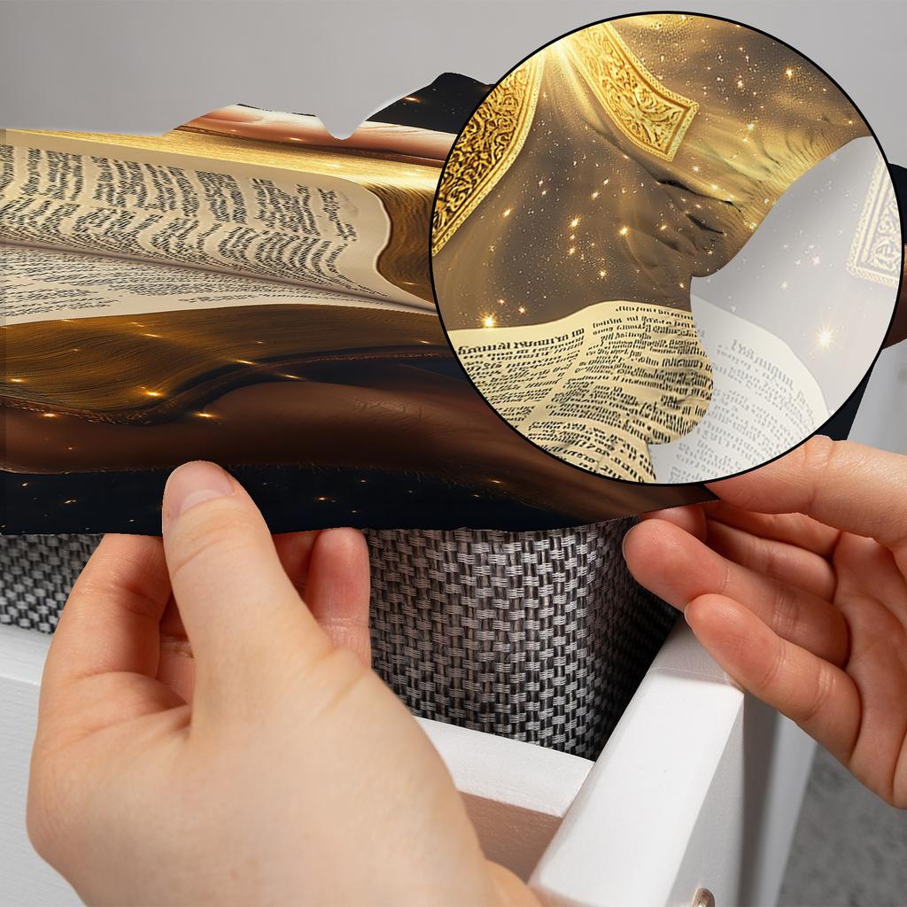 Latacaca 3pcs Religious Bible and Cross Fitted Sheet Set 1 Fitted Sheet and 2 Pillowcases All Seasons Bedding Set Perfect