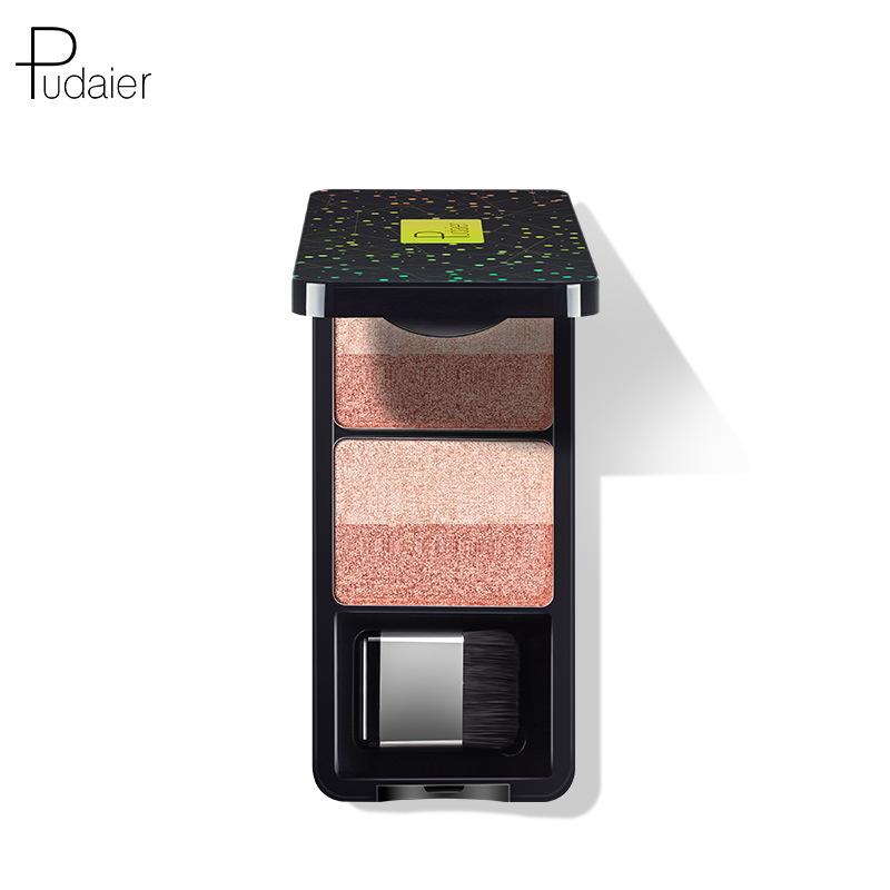 Pudaier Pearlescent Three-dimensional Colorful Gradient Two-color Eye Shadow