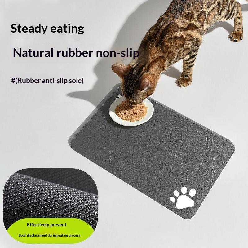Diatomaceous Mud Absorbent Pet Placemat For Food And Water Bowl With Waterproof Quick-Dry Rubber Backing Non-Slip Home Pet Mat