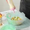 Transparent Tempered Galss Bowl Set Tableware Gradient Color Fruit Salad Dessert Bowl Home Living Room Breakfast Bowl