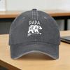 Summer Fathers Day Papa Bear Baseball Cap Sun  Wholesale Custom DIY Washed Hip Hop Hats Fashion Hiking Fishing Baseball Caps