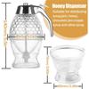 200ml Diamond Shaped plastic Honey Dispenser Capacity Multifunctional Oil Bottle Vinegar and Sauce Dispensers Kitchen Tool