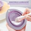Silicone Foldable Makeup Brush Cleaner, Brush Scrubber Bowl, Portable Washing Tool Cosmetic Brush Cleaner