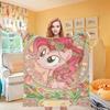 Knee Fashion Blanket Throw Winter Microfiber Oversized Baby Lightweight Flannel Fleece Bed Sofa Decoration  Ponys Anime