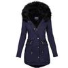 Women's Fashion Fleece Hooded Coat Lamb Wool Cotton Padded Warm Winter Coat