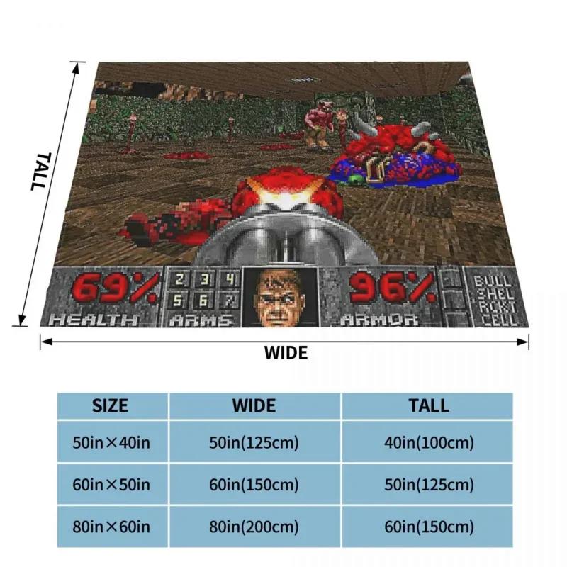 Game Blanket Flannel DOOM Cozy Soft FLeece Bedspread Hello Kitty Blanket  Bungou Stray Dogs  Picnic Blanket  Throw Blanket