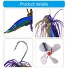 5Pcs Spinnerbait Fishing Lures Freshwater Saltwater Fishing Buzzbait Lure Spinner Baits Swim Jigs Lures Fishing Lure
