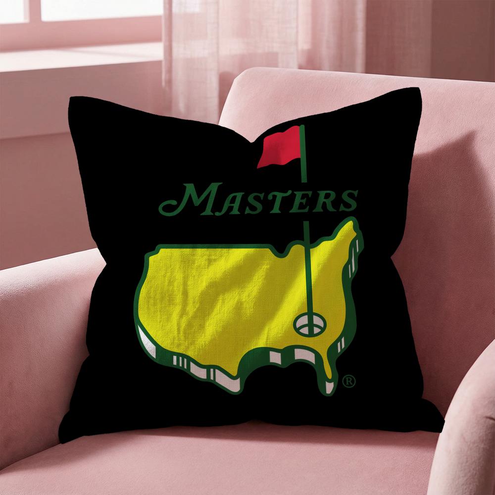Masters Golf Printing Cushion Cover Multi-Scene Pillow Cover for Home & Car - Reversible, Soft & Durable for Daily Use