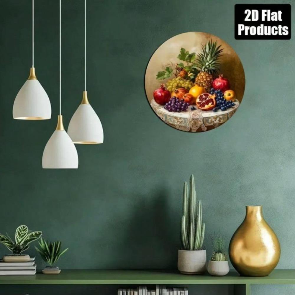 Vintage Tin Sign Metal Art Decor for Kitchen Bar Wall Fruit Design Christmas Birthday Gift