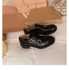 Grape mother British style retro loafers exquisite carved single shoes French romantic small leather shoes women's autumn and winter shoes