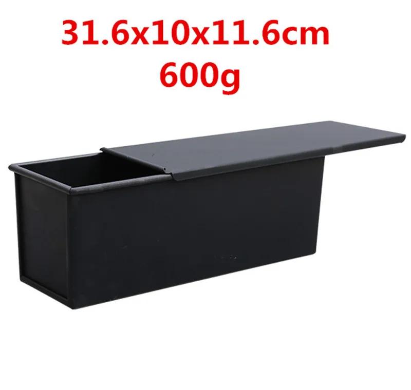 Square Bread Baking Tray Cake box Mold with Lid Aluminum Alloy Non-stick Pan Mini Baking Tray Box Diy Cake Baking Tool