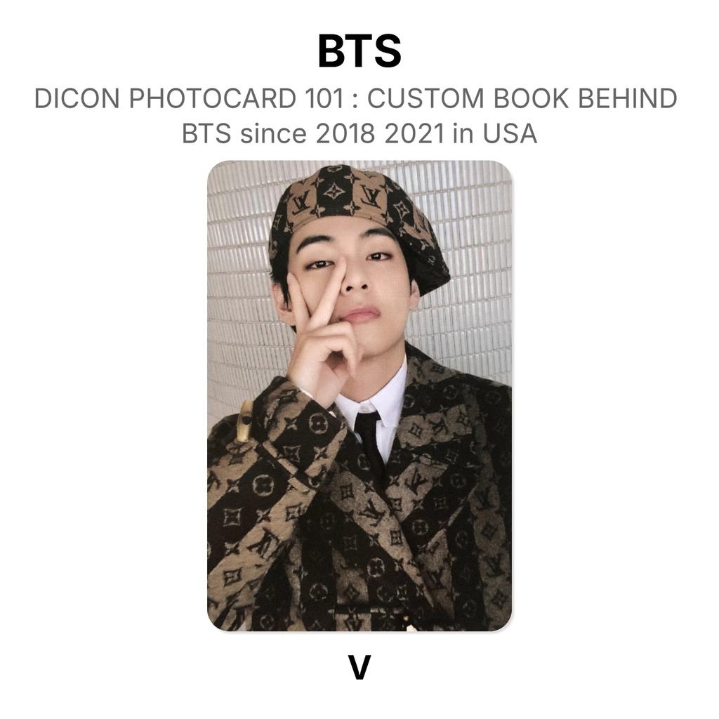 BTS DICON PHOTOCARD 101 : CUSTOM BOOK BEHIND BTS Since 2018 2021 In USA Official Photocard