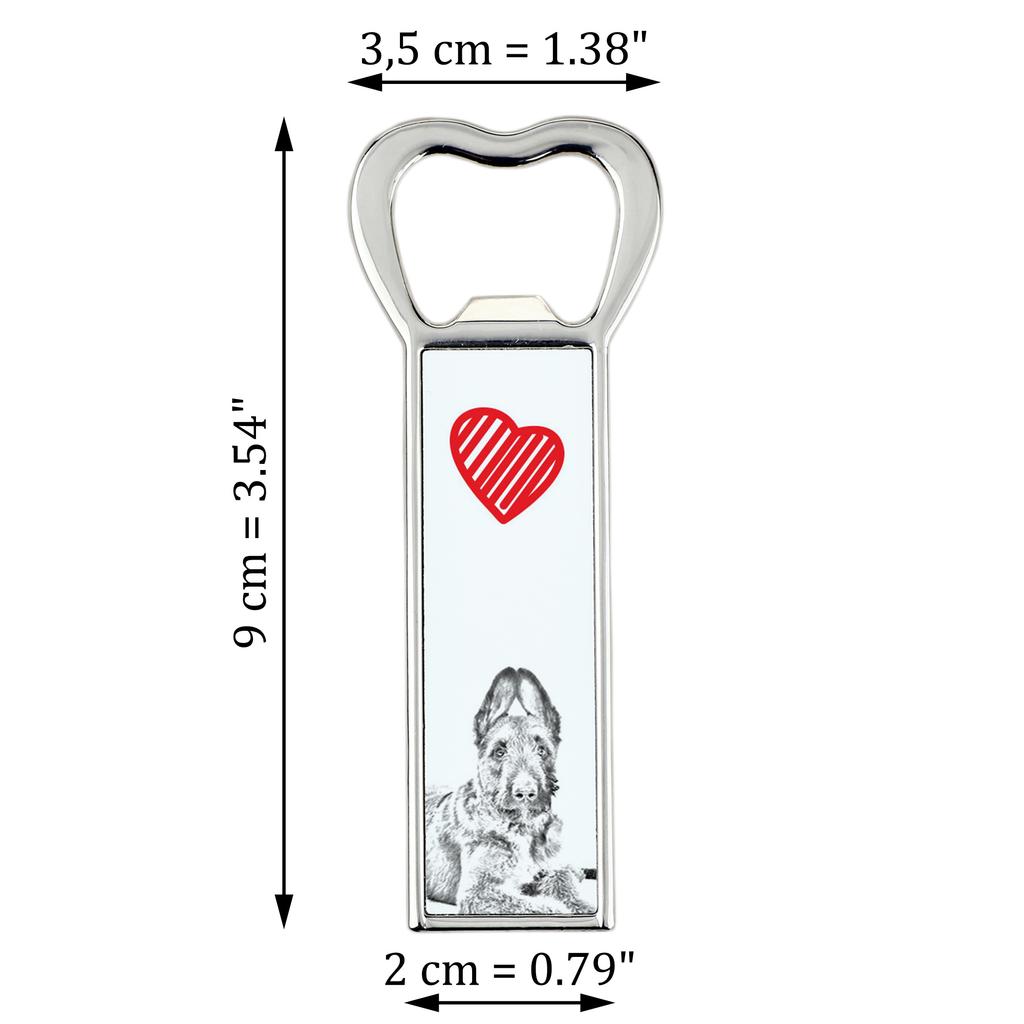 Laekenois Belgian Shepherd - Dog Bottle Opener, Personalized Fridge Magnet Opener, Unique Gift for Man by Art-Dog Brand