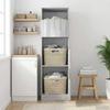 Laundry Cabinet Grey Sonoma 50 x 68 x 162 cm Particleboard