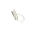 1-5 Pairs Brass Micro Pave Huggie Hoop Earrings Hooks Earwires Basic Fasteners Clear Cubic Zirconia With Loop Earring Fixtures