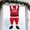 Velvet Window Hanging Santa Claus Self-adhesive Christmas Background Decoration  Indoor