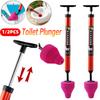 1-5PCS High Pressure Toilet Plunger Quickly Unblock One Shot Toilet Pipe Plunger Silicone Household Toilet Sewer Dredging Plunge