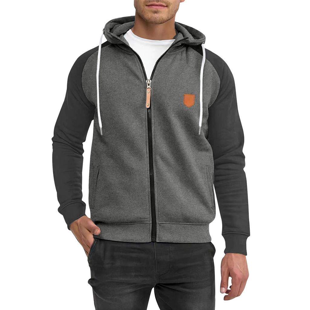 Pánská bunda na zip, ležérní retro bunda Cardigan s dlouhým rukávem