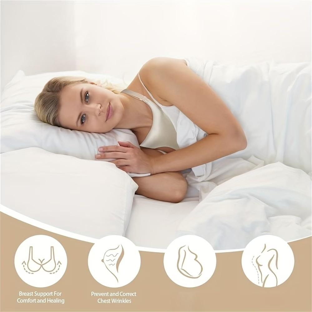 Soft Cushion Chest Wrinkle Prevention Pillow Side Sleeping Ergonomic Breast Pillow  Female