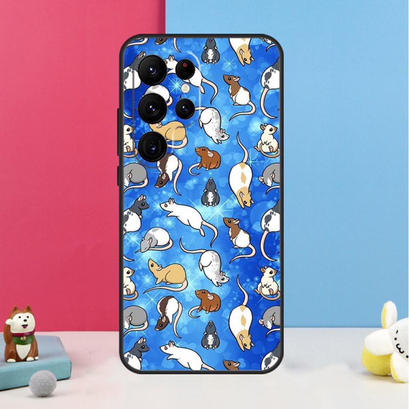 Mouse Rat Case For Samsung Galaxy S26 S25 S24 S20 S21 S22 S23 Ultra S10 Plus S25 FE Back Cover Shell