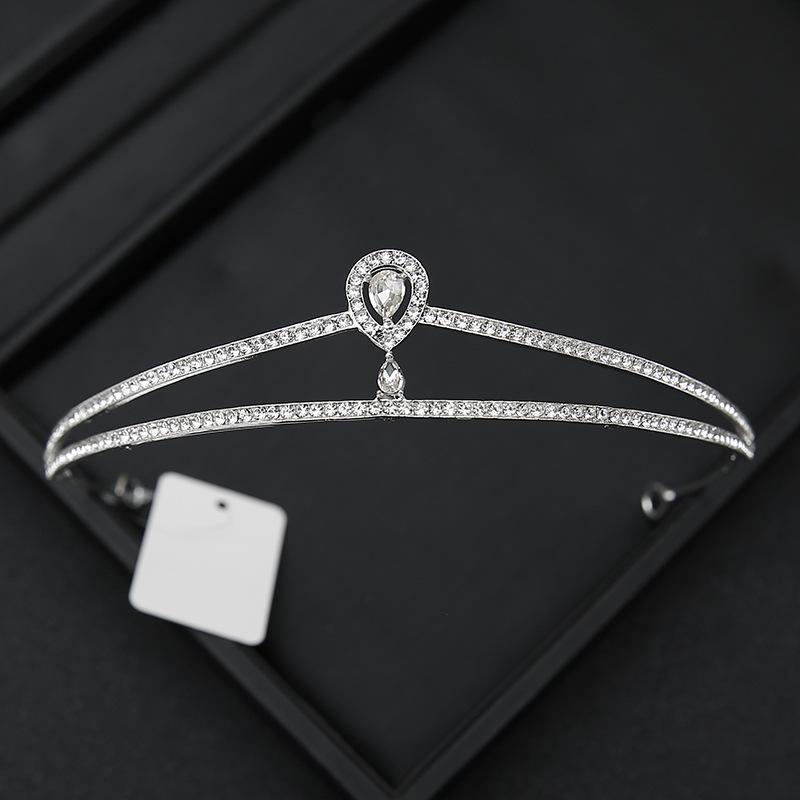 Crown Tiara Bride  Rhinestone Crown  Wedding Dress  Adult Ceremony Birthday  Princess Hair Accessories  Children