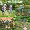 5/6/7/8 Teeth Iron Gardening Hoe Weeding Rake Farm Tool Grasping Raking Loosening Soil Nail Rake Tool Artifact Harrow Farm Tool