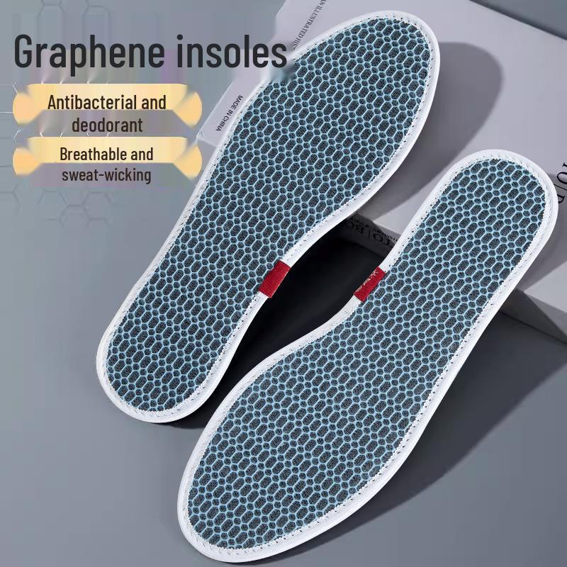 Breathable Bamboo Charcoal Insoles: Odor-Resistant, Sweat-Absorbent for Men's and Women's Sports Shoes