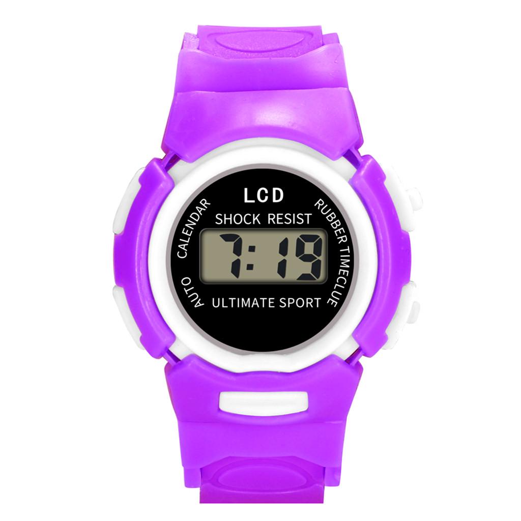 Children Girls Analog Digital Sport LED Electronic Waterproof Wrist Watch New