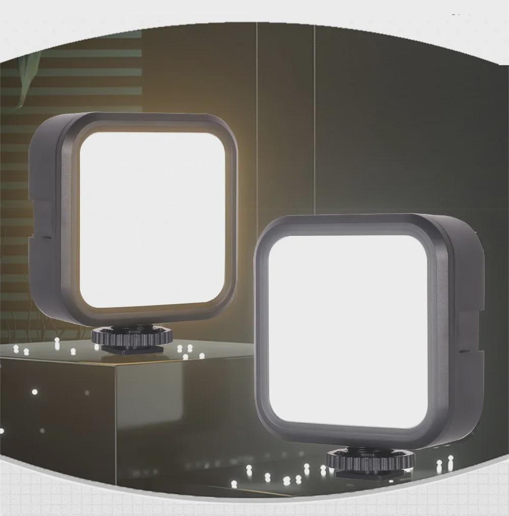 Portable RGB Photography Light: Cold/Warm Square Soft Light for Outdoor Live Broadcasts