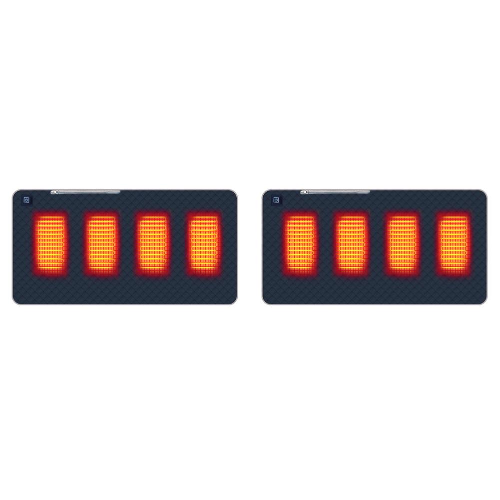 4 Beheizte Bereiche Beheiztes Wärmesitzkissen Tragbare Heizmatte Verdickte Ausführung Typ C/USB-Aufladung für Winter Outdoor Stadion Angeln