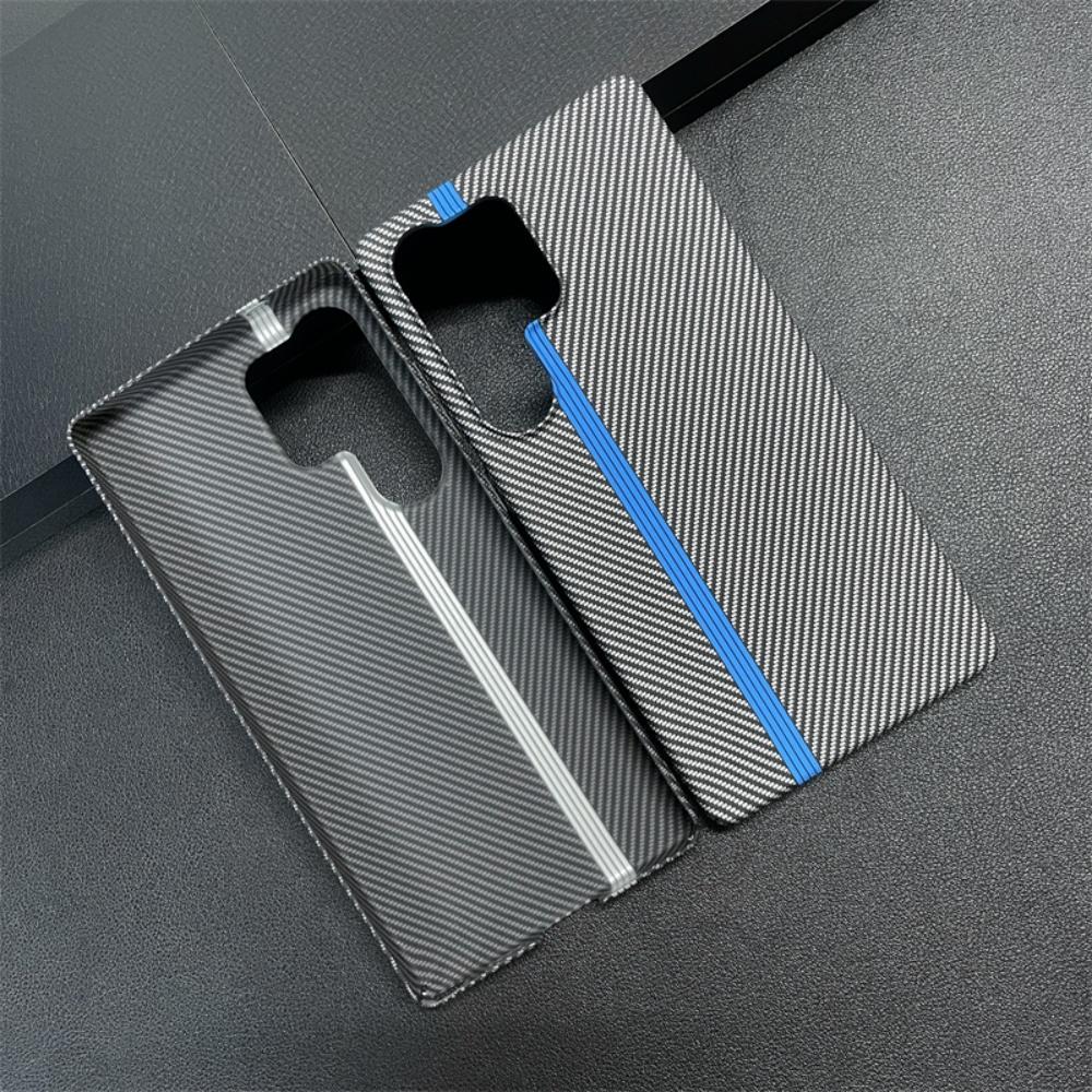 Carbon Fiber Plastic Ultra Thin Armor Case For Samsung Galaxy S25 S24 S23 Ultra Plus Shockproof Protect Hard Cool Cover