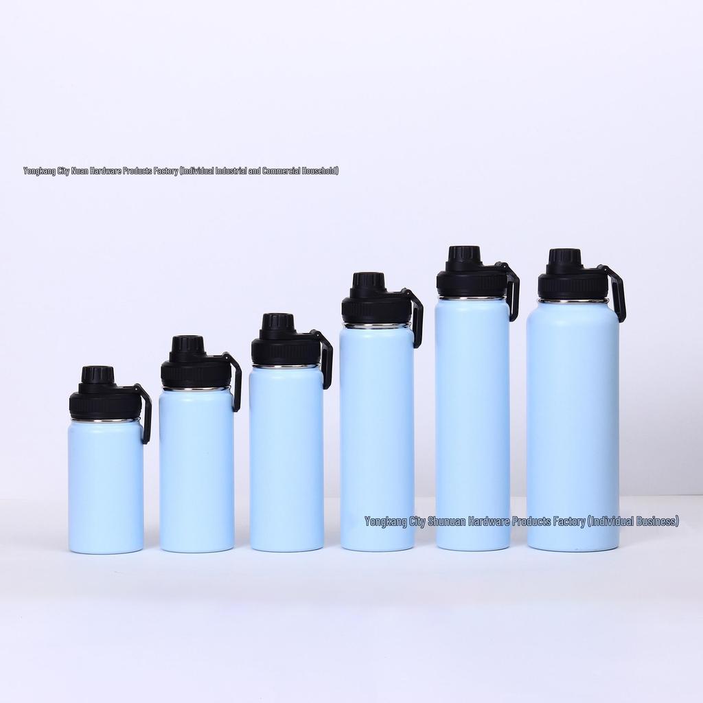 American Style 304 Stainless Steel Thermos Mug - Large Capacity Sports Water Bottle & Outdoor Kettle