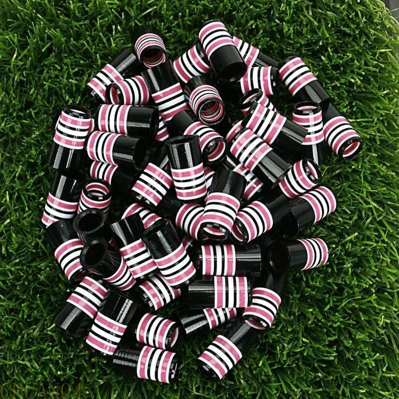 A1A2 10Pcs Striped Golfs Iron Ferrules Golfs Ferrules MultiRings Golfs Club Sleeves