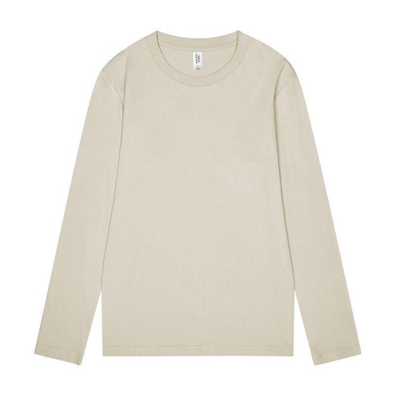 Men's Heavyweight Long Sleeve Cotton T-shirt: Versatile, Loose-Fit Base Layer for Autumn/Winter 2025