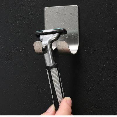 Edelstahl Stanzfrei Rasiererhalter Aufbewahrungshaken Wand Herren Rasur Rasierer Ablage Badezimmer Rasierständer Wand Badezimmerzubehör